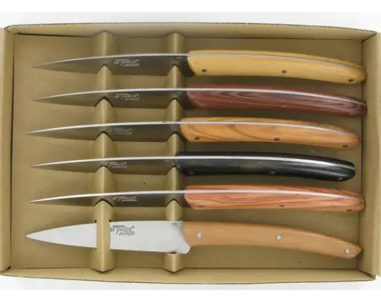 Le Thiers® Table Campagne 6 Bois - coffret de 6 pièces