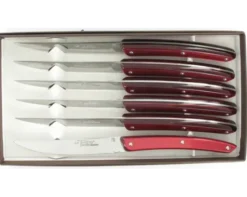 Le Thiers® Table - coffret de 6 pièces - Rouge Acrylique