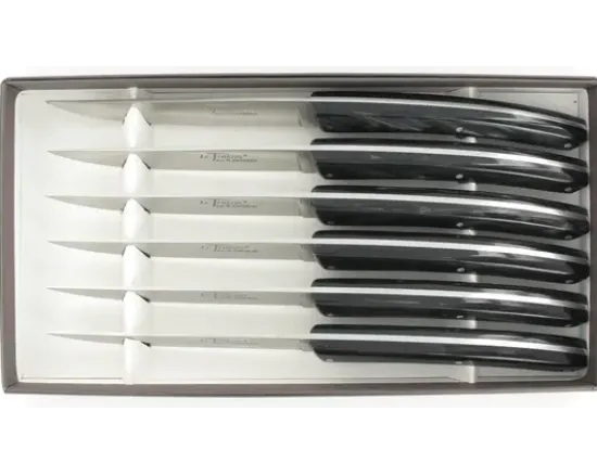 Le Thiers® Table - Plexi Noir - coffret de 6 pièces