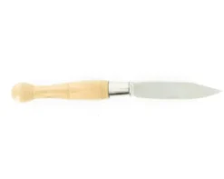 Nontron Virole n° 25 - Boule - Ciselé - Manche en Genévrier