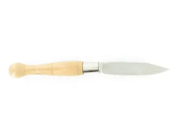 Nontron Virole n° 25 - Boule - Ciselé - Manche en Genévrier