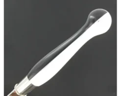Nontron Virole n° 25 - Boule le Taiji - Manche Corian Blanc et noir, insert Aluminium