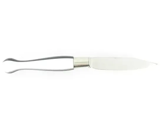 Nontron Virole n° 25 - Boule le Taiji - Manche Corian Blanc et noir, insert Aluminium