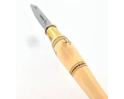 Nontron Virole n° 30 - Boule - Manche en Buis avec pyrogravure