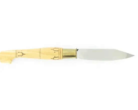 Nontron Virole n° 30 - Sabot - Manche en Buis avec pyrogravure