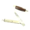 Remaud - couteau Tonneau Grand Modèle - Ebène de Macassar - mitres en maillechort
