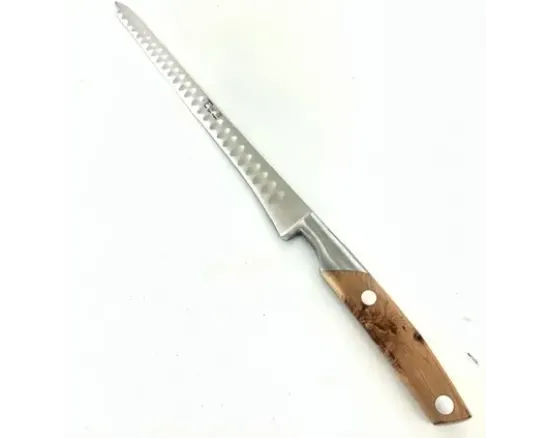 Saumon 30 cm alvéolé - Manche Genévrier