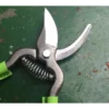 Sécateur de Jardin 18 cm - revêtement des branches en cuir VERT