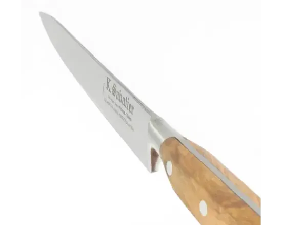 Tranchelard 20 cm - Acier Carbone - Manche Olivier