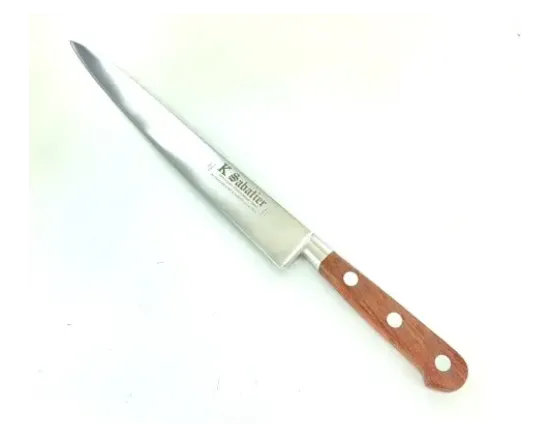 Tranchelard 25 cm - Bois naturel palissandre - Rivets Aluminium - Ref 424