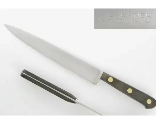 Tranchelard 20 cm Canadien - INOX - Bois Noir