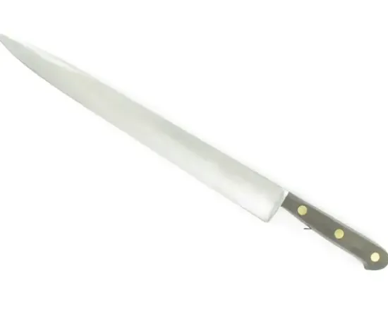 Tranchelard 30 cm Canadien - INOX - Bois Noir ICATL30