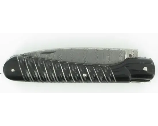 Vendetta Damas Corde Corne Noire Tresse Argent