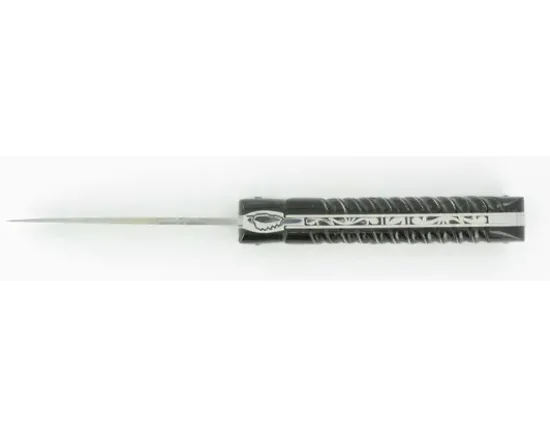 Vendetta Damas Corde Corne Noire Tresse Argent